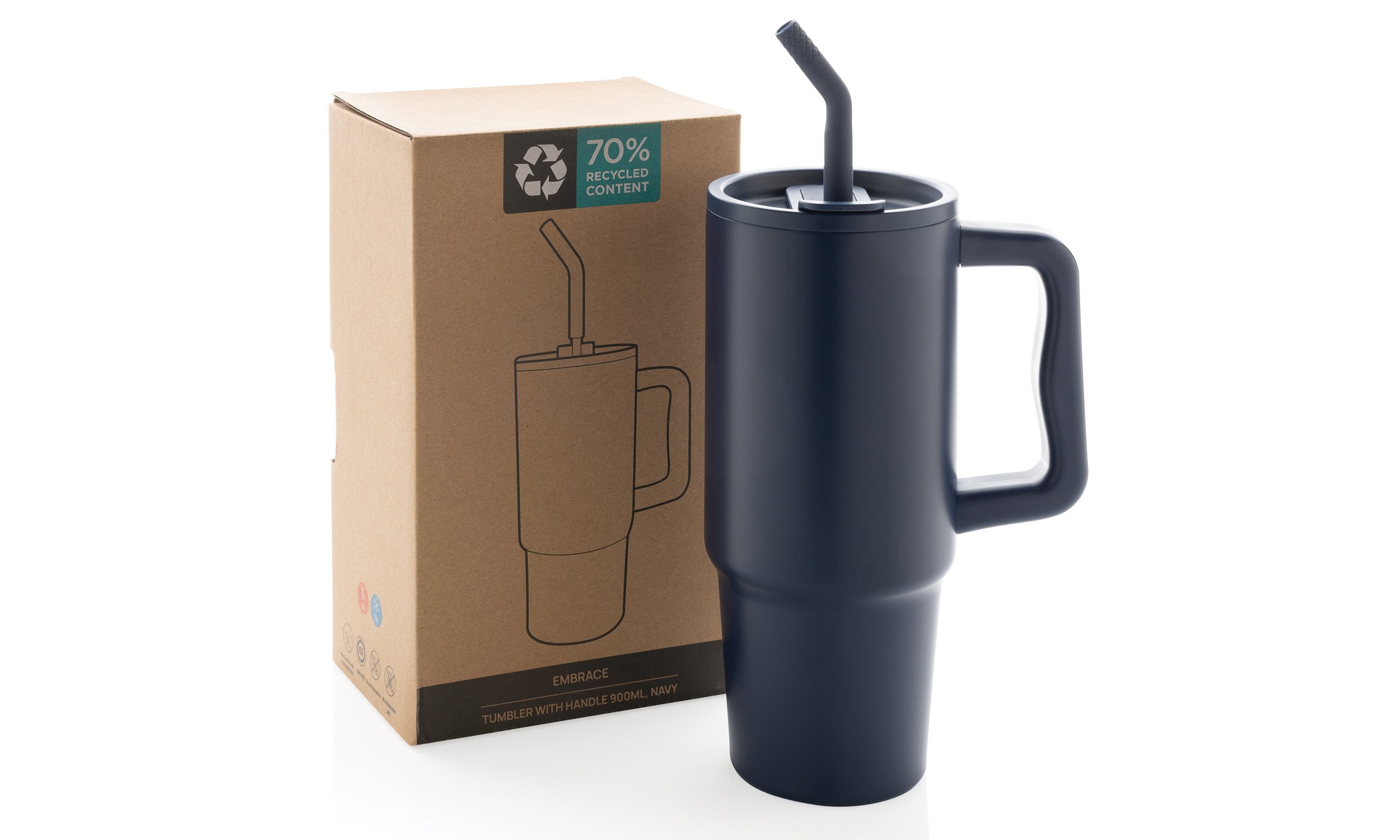 Deluxe Recycled RVS Drinkbeker 